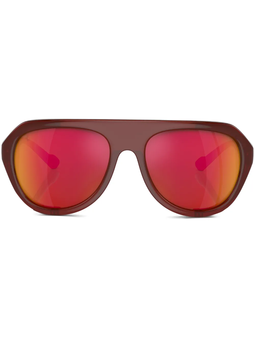 

Солнцезащитные очки в овальной оправе Ferrari, коричневый