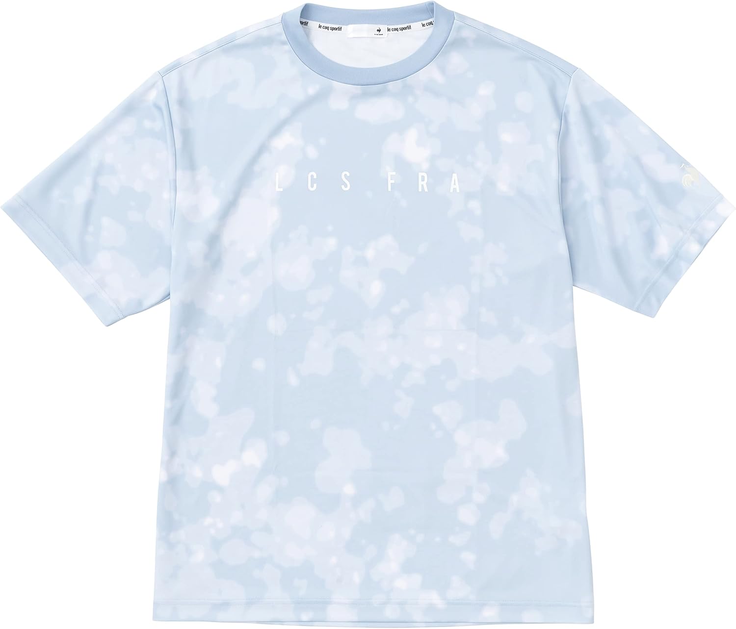 

Футболка с коротким рукавом Le Coq Sportif, с рисунком в стиле тай-дай, идеально подходит для бега, пробежек и занятий в спортзале, влагоотводящая, унисекс
