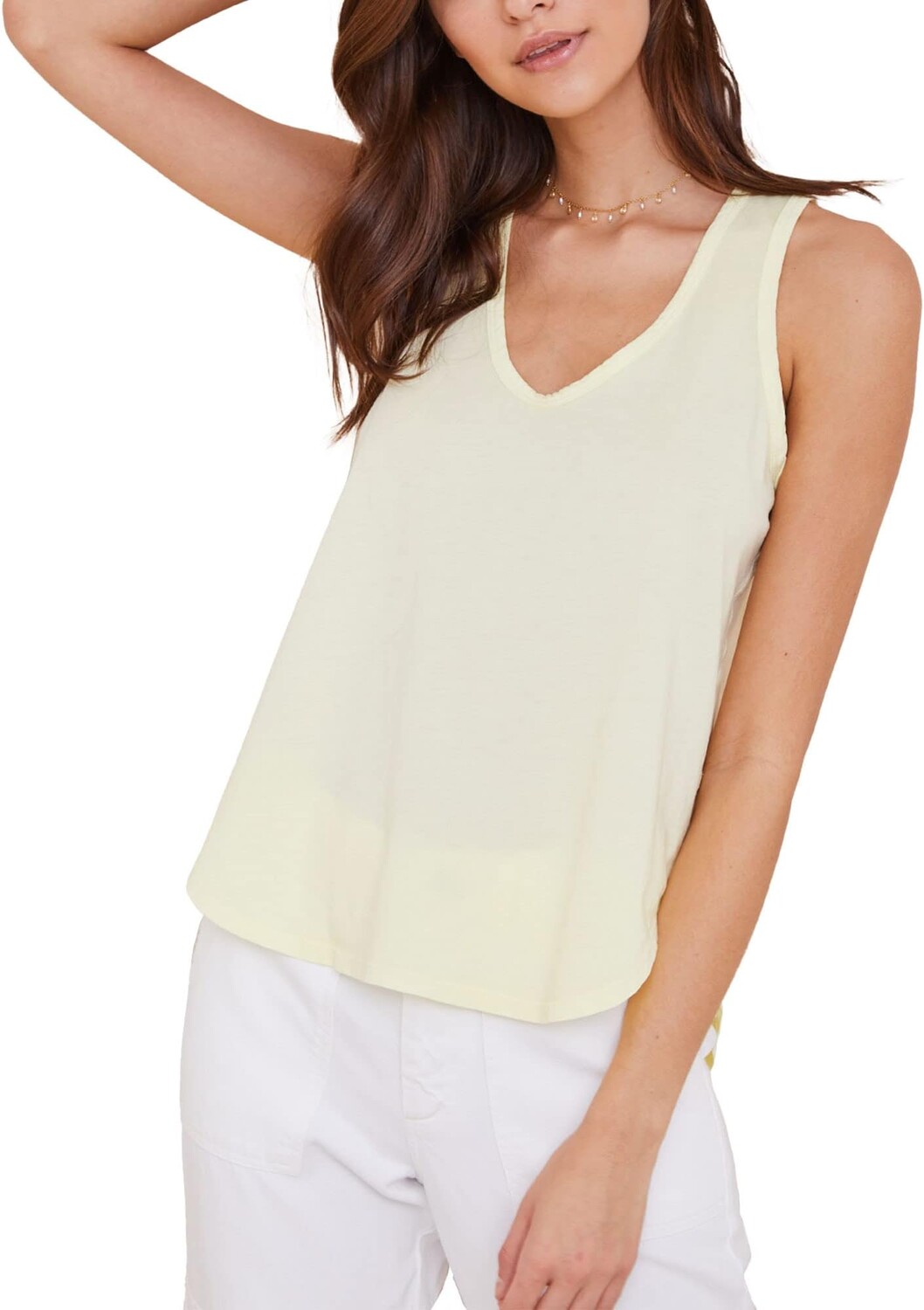 

Топ bella dahl Scoop Neck Tank, цвет Pale Chartreuse