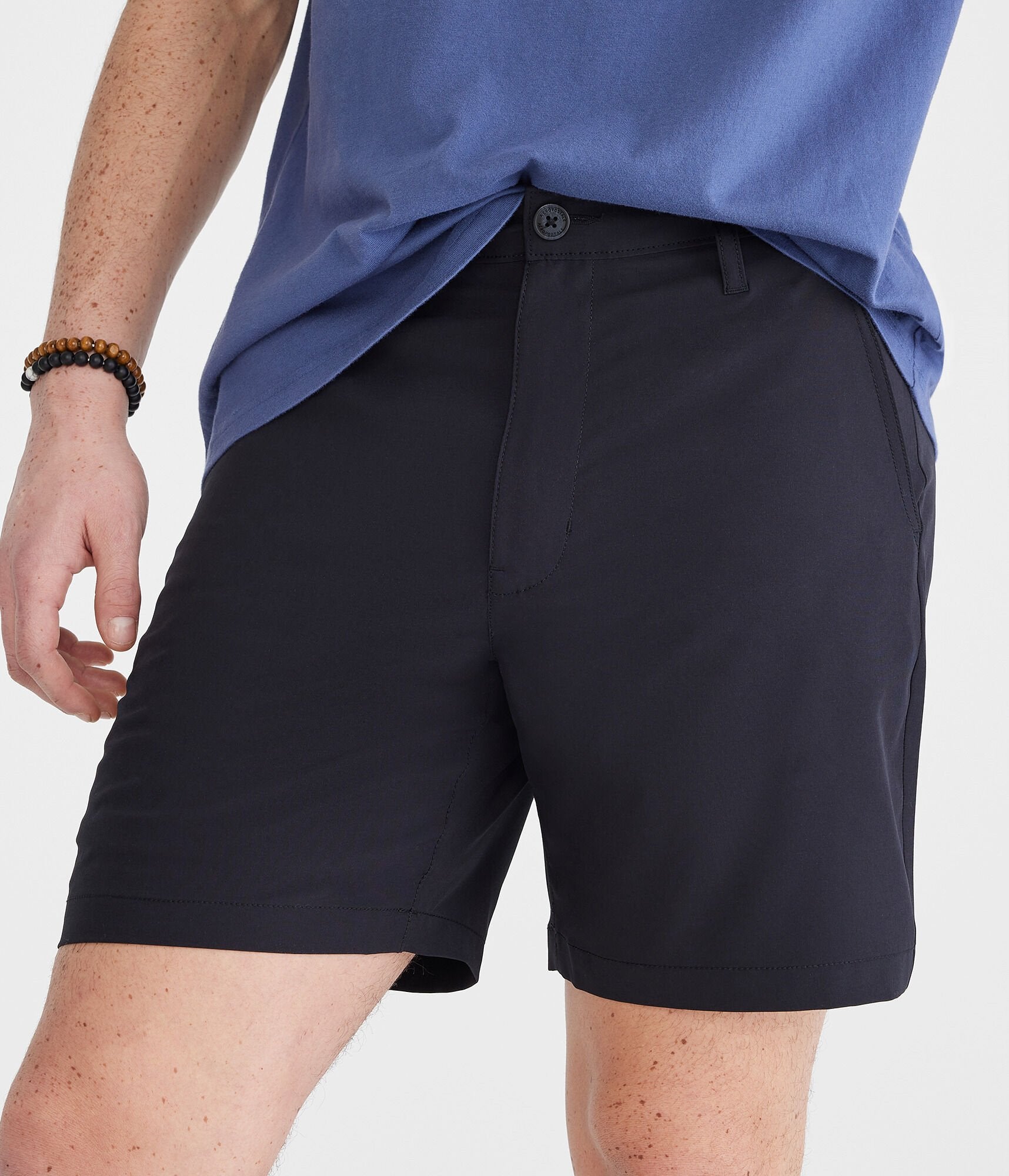 

Шорты Aeropostale Hybrid Flat-Front 7 дюймов, черный