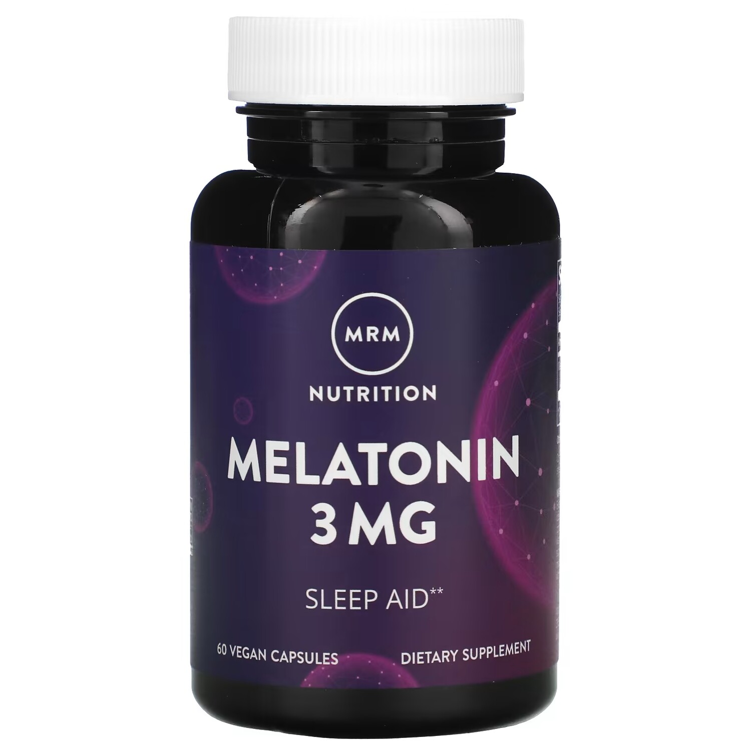

MRM Nutrition мелатонин 3 мг, 60 веганских капсул