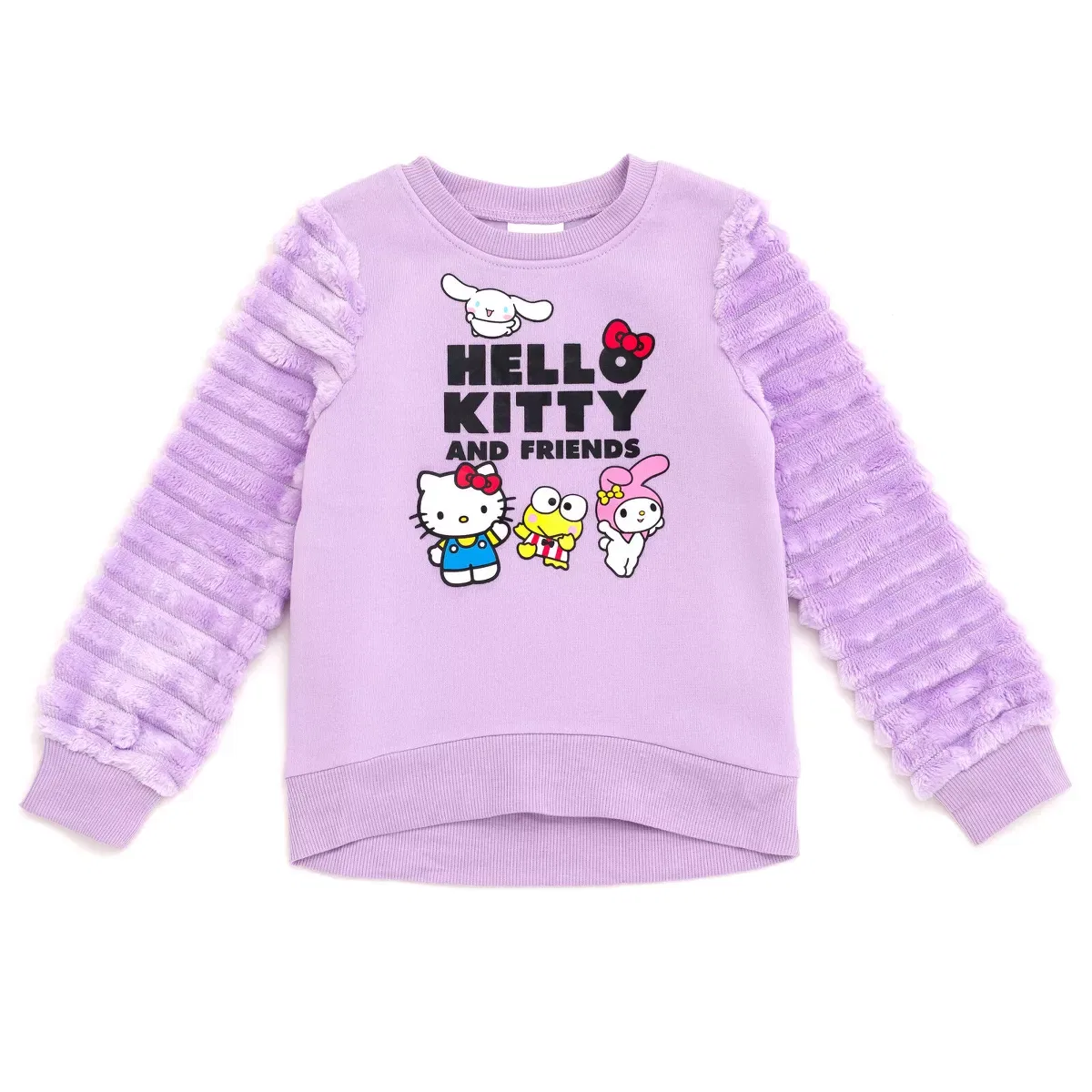 Детское толстовка-свитшот для девочек с длинным рукавом Hello Kitty, Lilac