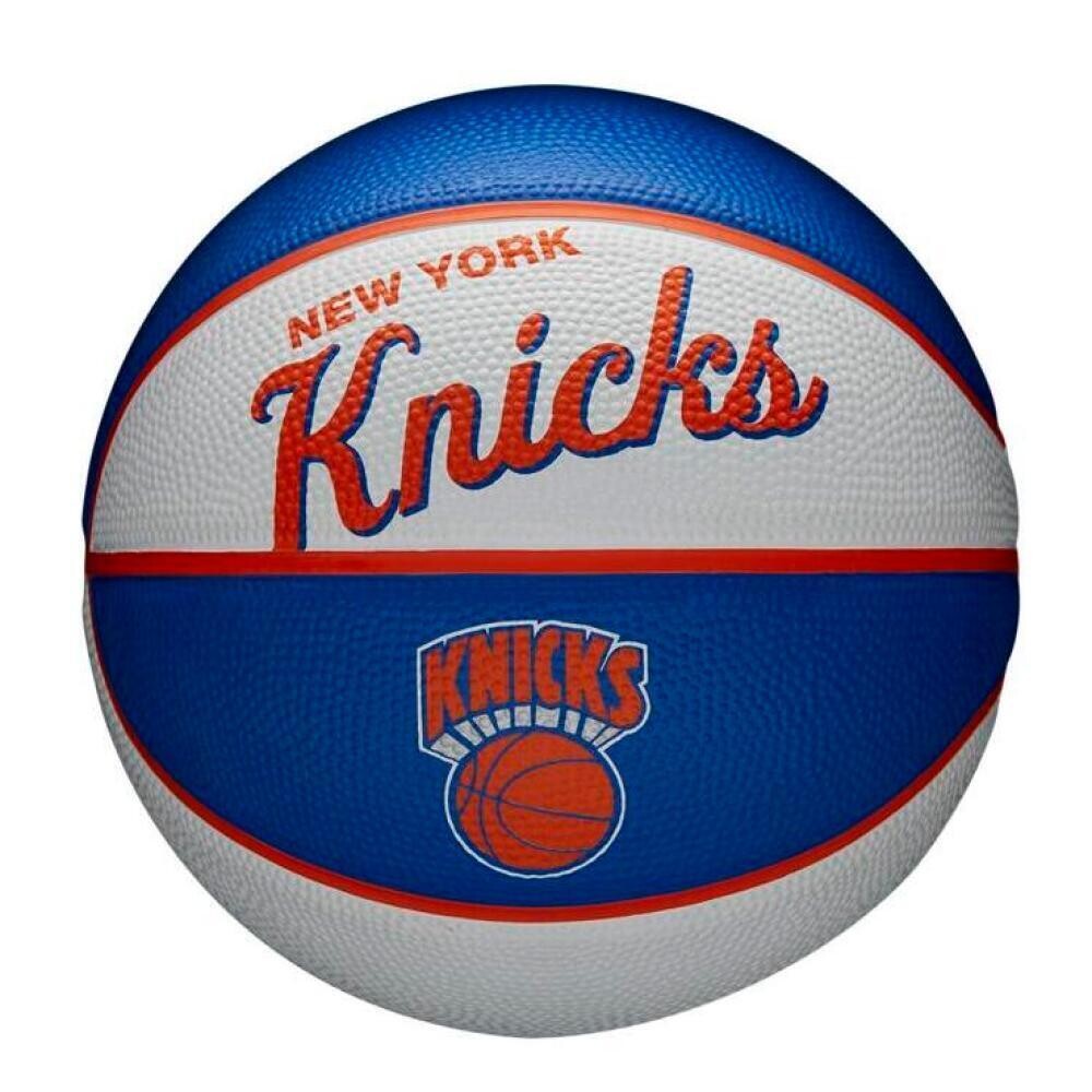 

Ретро-мяч Mini NBA New York Knicks WILSON, белый/синий/белый