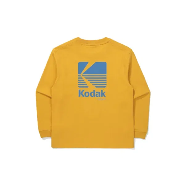 Футболка с длинным рукавом с логотипом, Kodak Kids, горчичный — фото 3