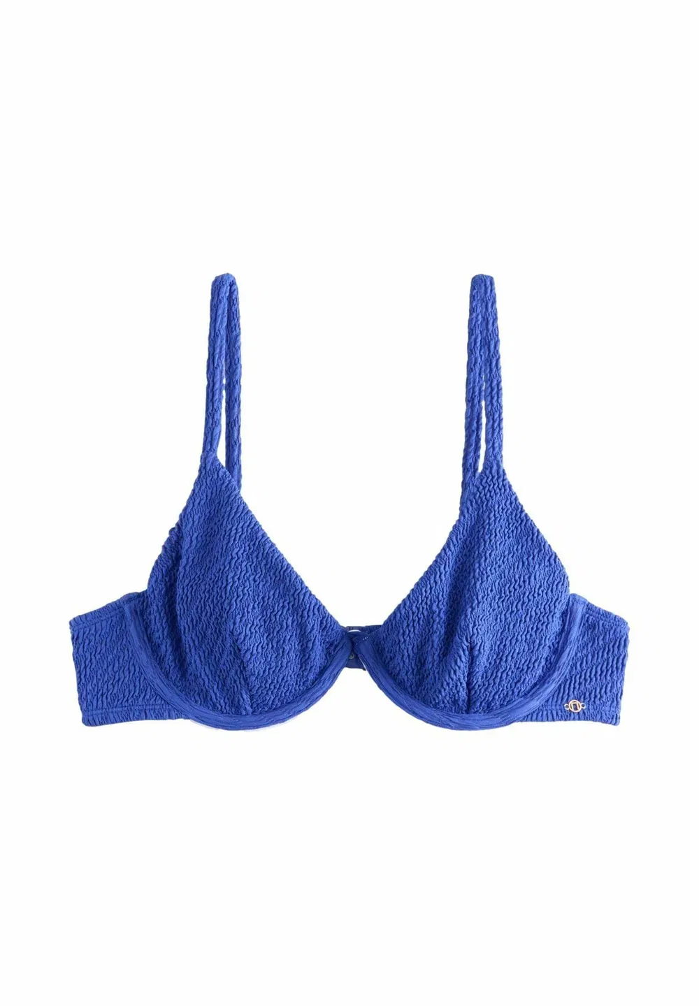 Верхняя часть бикини без подкладки на косточках Next, Blue Crinkle