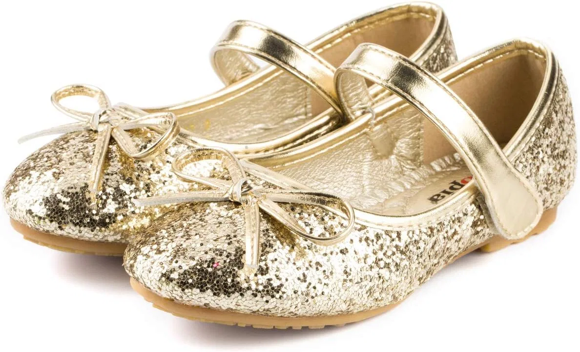 Детские балетки для девочек Nova Utopia Nova Footwear, Gold — фото 4