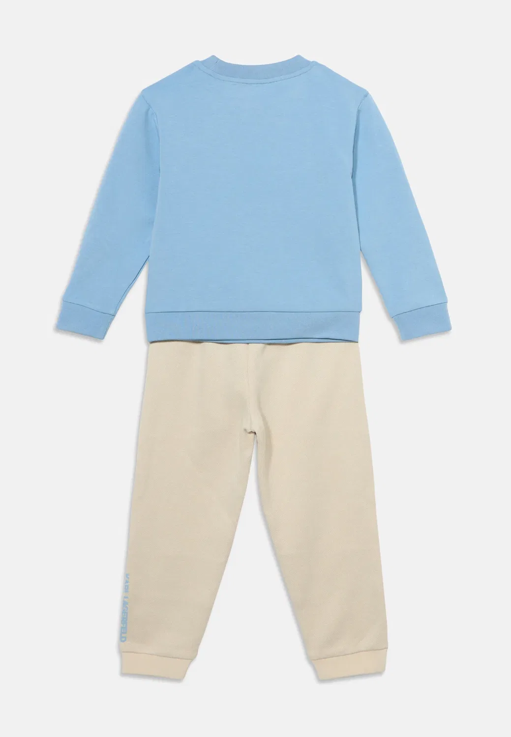 Детский костюм унисекс - толстовка Karl Lagerfeld Kids, Pale Blue/Sand — фото 2