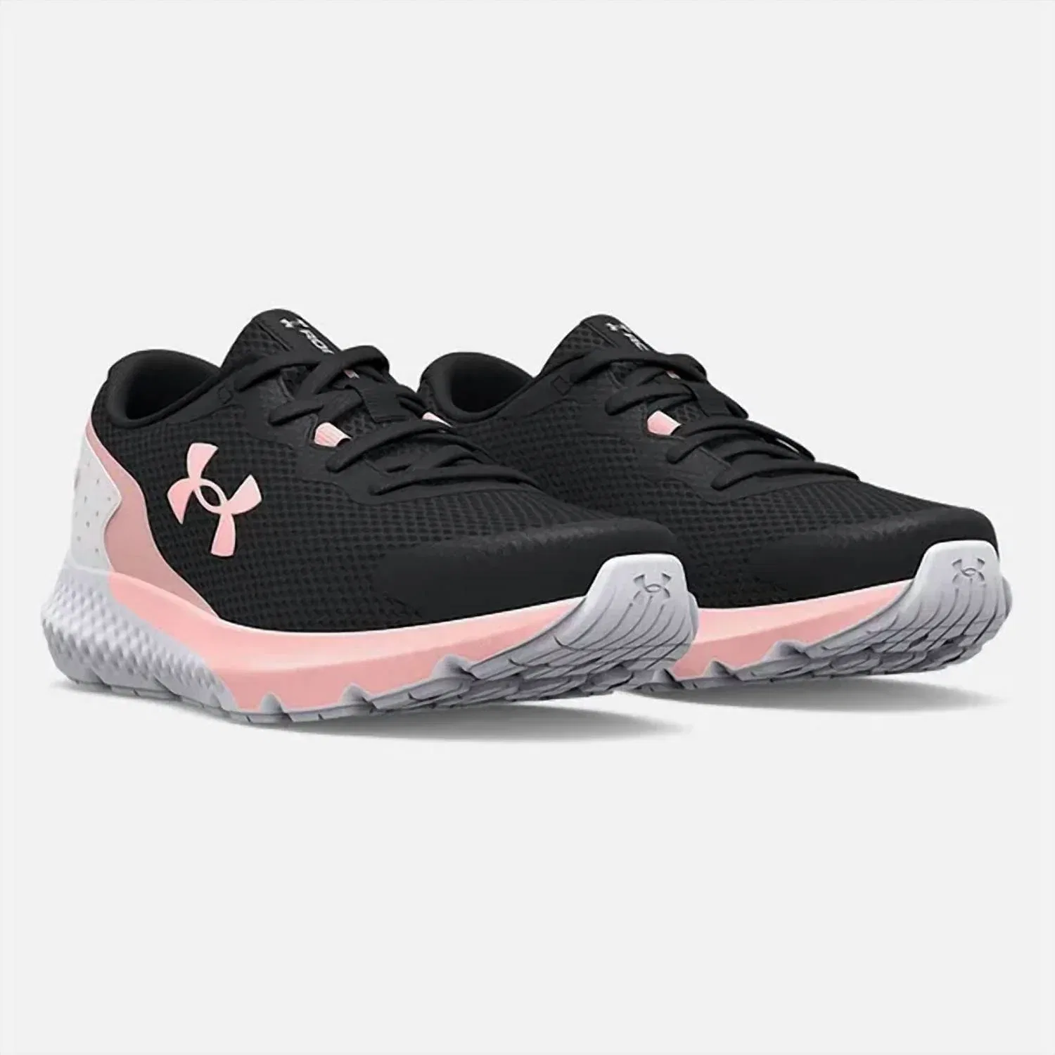 Детские кроссовки для мальчиков легкие дышащие Under Armour UA Rogue 3, Jet Gray — фото 3