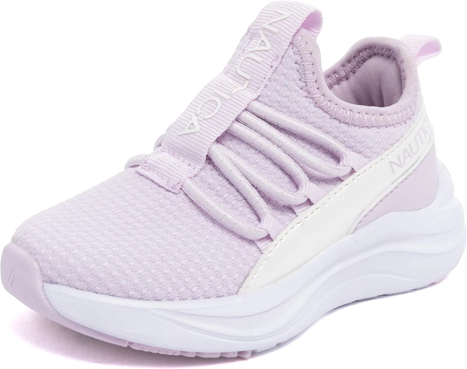 Детские кроссовки без шнуровки с принтом Nautica, Lilac Iridescent