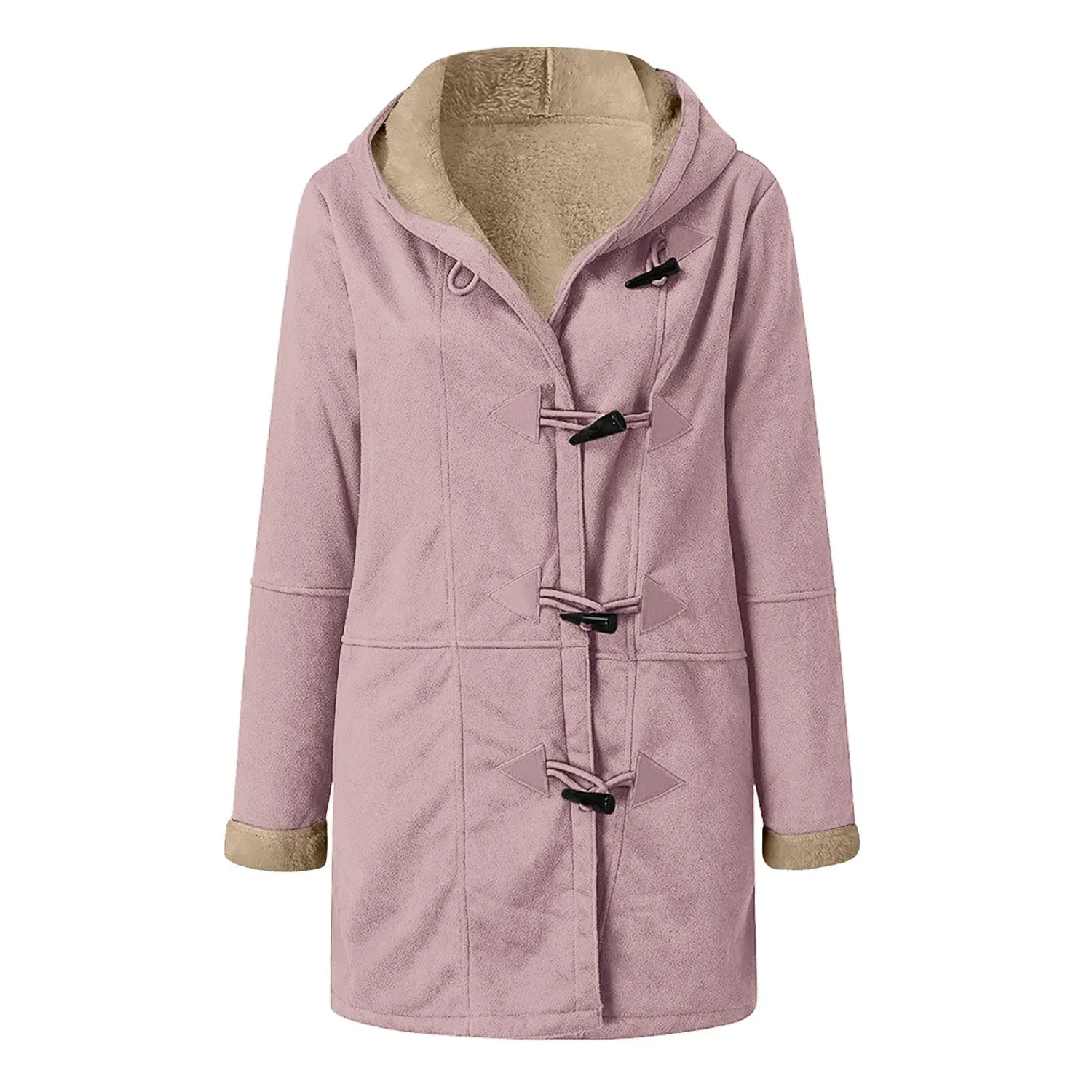 Женская куртка с капюшоном средней длины из флиса Falls Jacket, rosa — фото 3