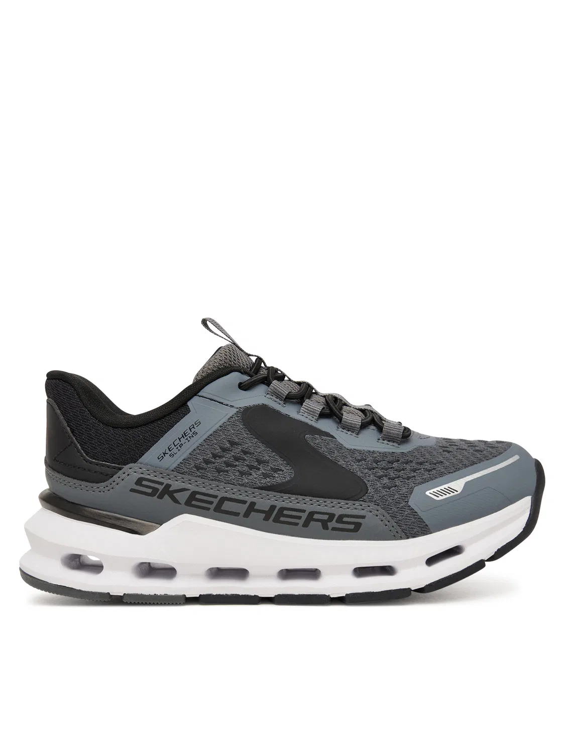 Кроссовки для мальчика Slip-Ins: Glide-Step Plus Vista-Lane Skechers, серый