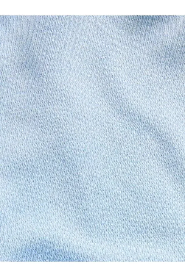 Детское худи для девочек с принтом Vintagesoft Relaxed Logo Gap, Blue002 — фото 2