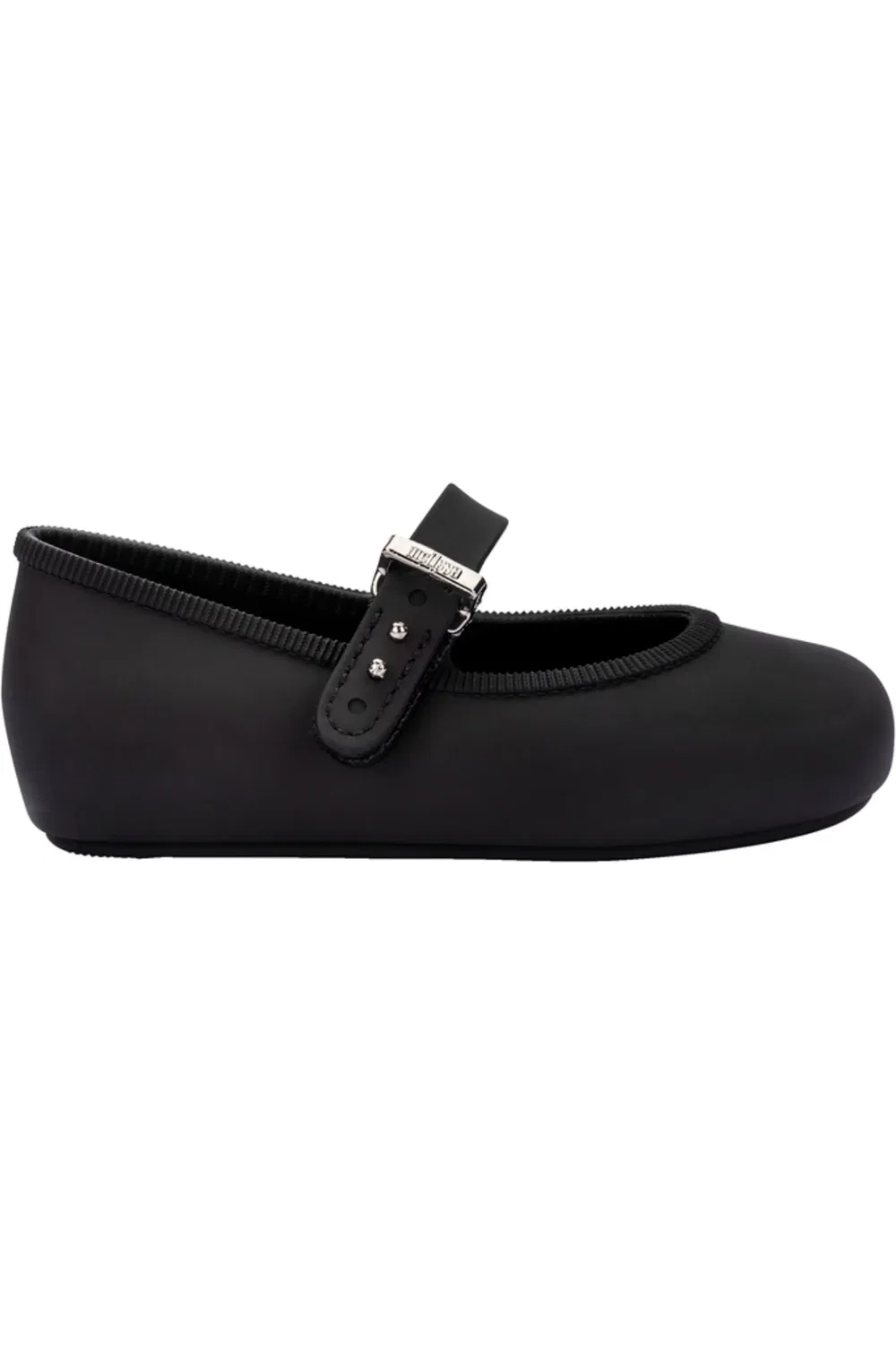 Детские туфли балетки водонепроницаемые Soft Ballerina Baby Mini Melissa, черный — фото 2