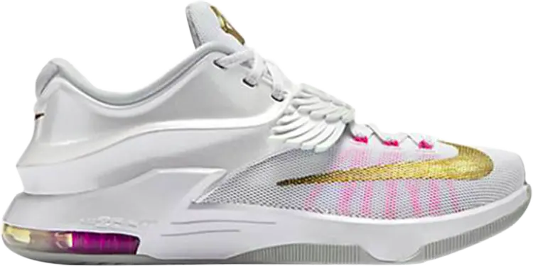 

Кроссовки Nike KD 7 GS 'Aunt Pearl', белый