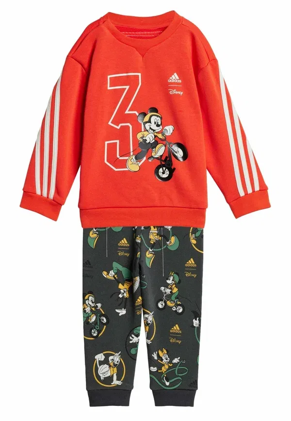 Спортивный костюм Микки Мауса от Disney Adidas Performance, ярко-красный/кремовый
