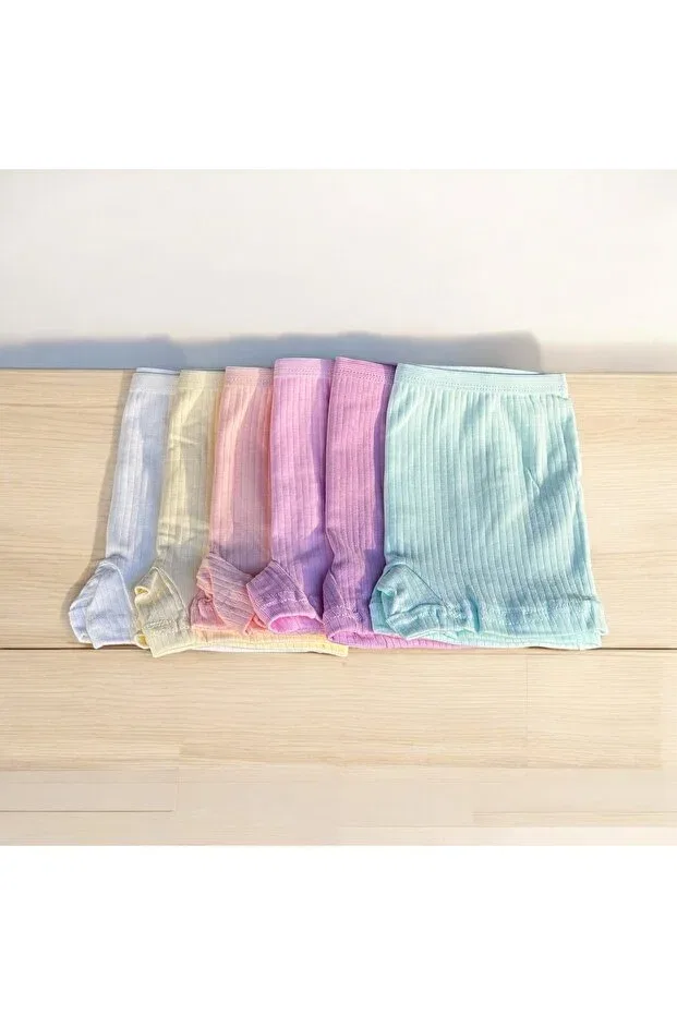 Детские шорты для девочек хлопковые комплект из 6 штук Basics Dondeza, Multicolor — фото 2