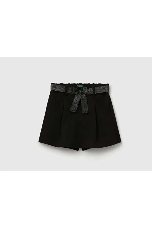 Детские шорты для девочек с принтом скорт United Colors Of Benetton, Black