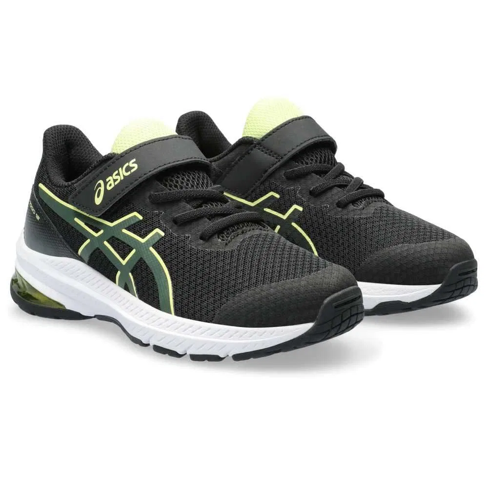 Детские кроссовки для мальчиков с шнуровкой Gt-1000 12 Ps ASICS, Black Rain Forest — фото 4