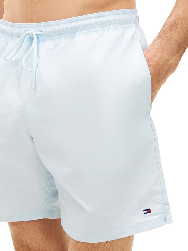Плавательные шорты Tommy Hilfiger 7" with Drawstring Quick Dry, светло-голубой — фото 2