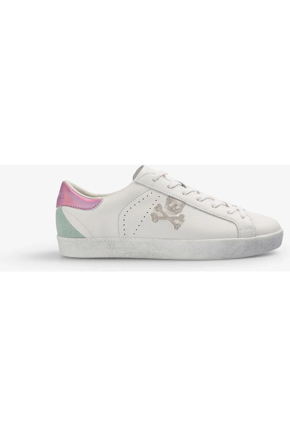 Детские кеды блестящие на шнуровке Henry Sneakers Scalpers, Offwhitepink