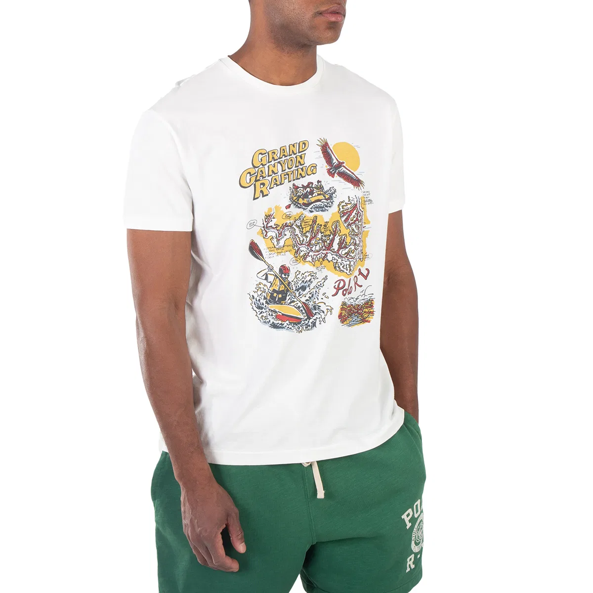 Футболка с графическим принтом Grand Canyon Classic-Fit Polo Ralph Lauren, White — фото 2