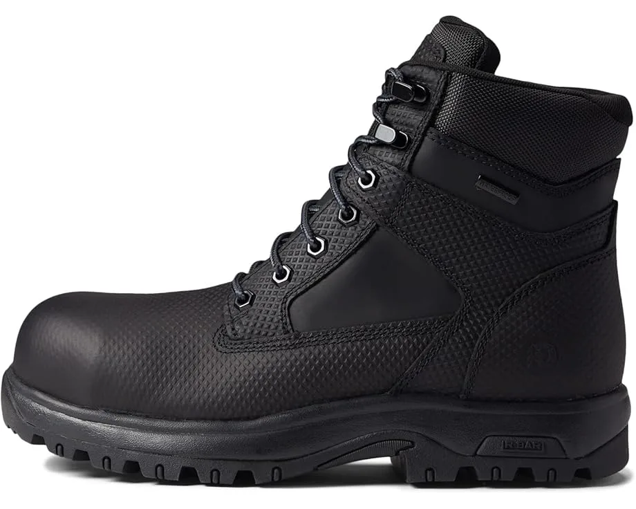 Ботинки Dunham 8000 Works Safety 6" Boot, Black Textured Leather — фото 4