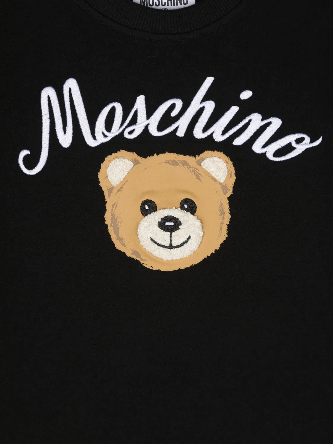 Платье с рюшами и логотипом Moschino, черный — фото 2
