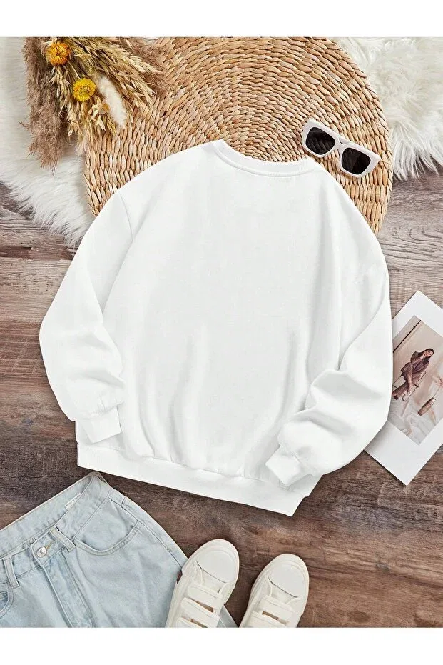 Детские свитшот для девочек с длинным рукавом хлопковый Neromoda, White — фото 2