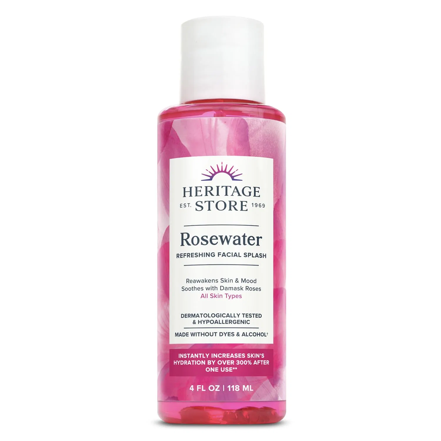 Масло для тела Rosewater, HERITAGE STORE, 118 мл, Роза