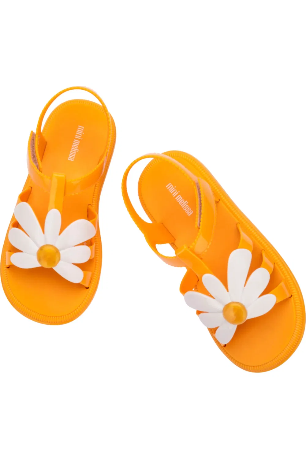 Сандалии детские с цветочным декором Mini Bloomy Mini Melissa, Orange — фото 3