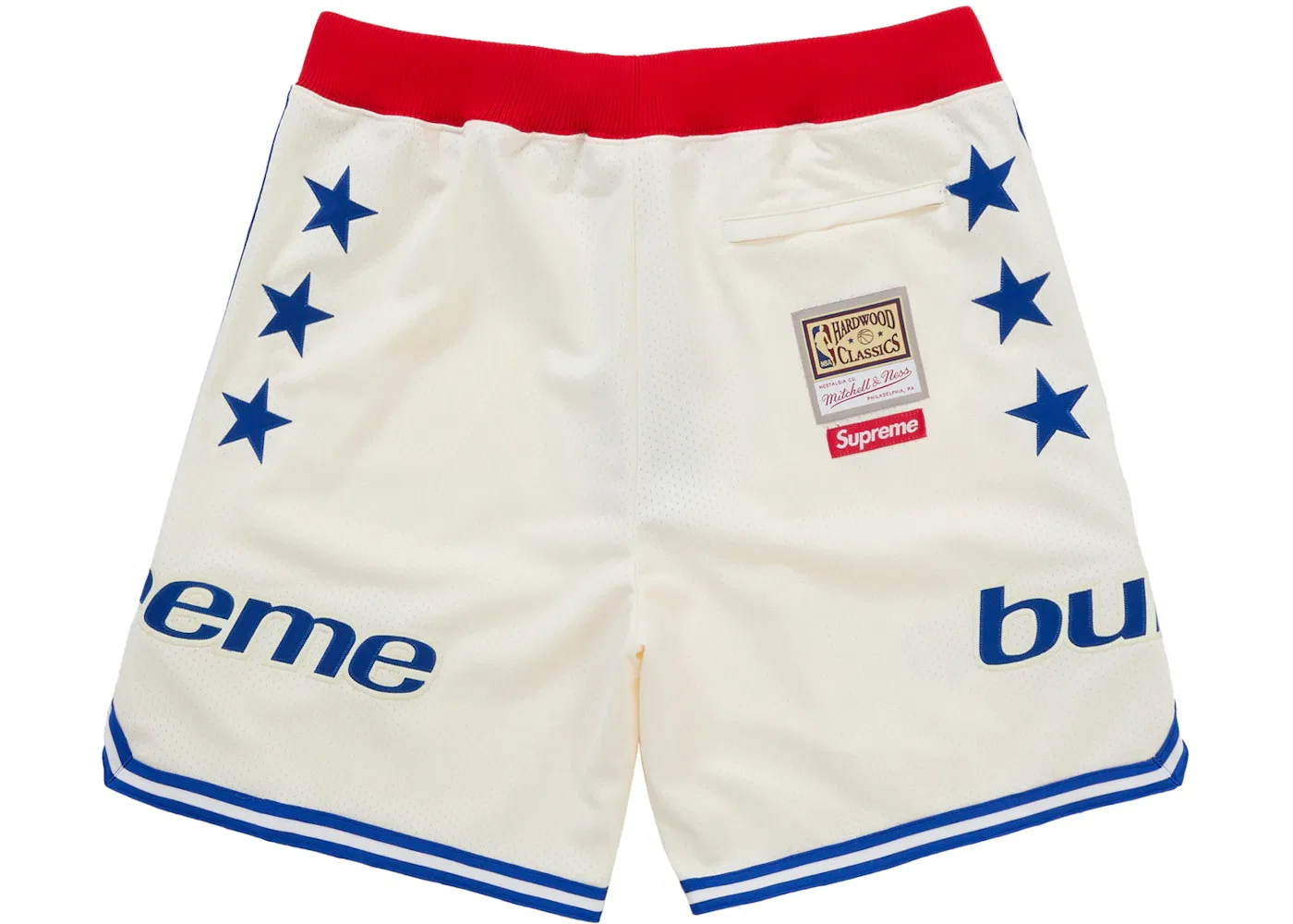 Мужские шорты с принтом Teams Supreme Mitchell & Ness, White — фото 4