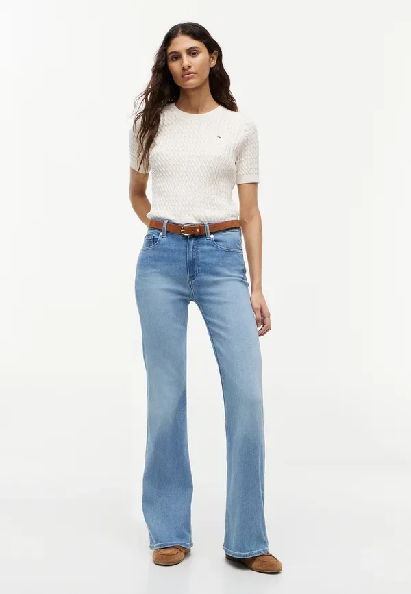 Джинсы клеш из денима Flare katy flex forward Tommy Hilfiger, light blue denim, светло-голубой — фото 2