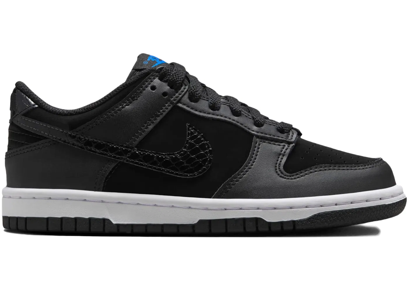 Детские кроссовки Lifestyle с принтом Nike Dunk Low SE Nike, Black/White/Game Royal