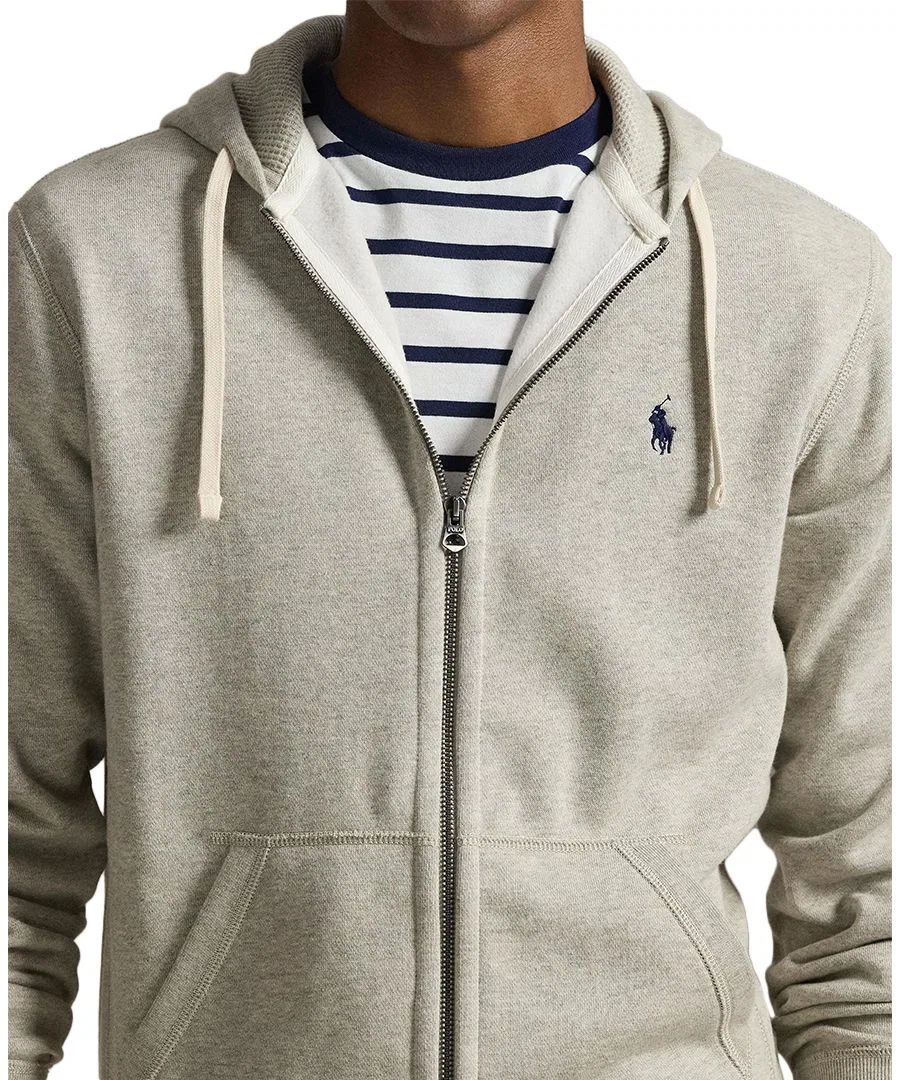 Худи из хлопкового флиса Polo Ralph Lauren, Light Spring Heather — фото 4