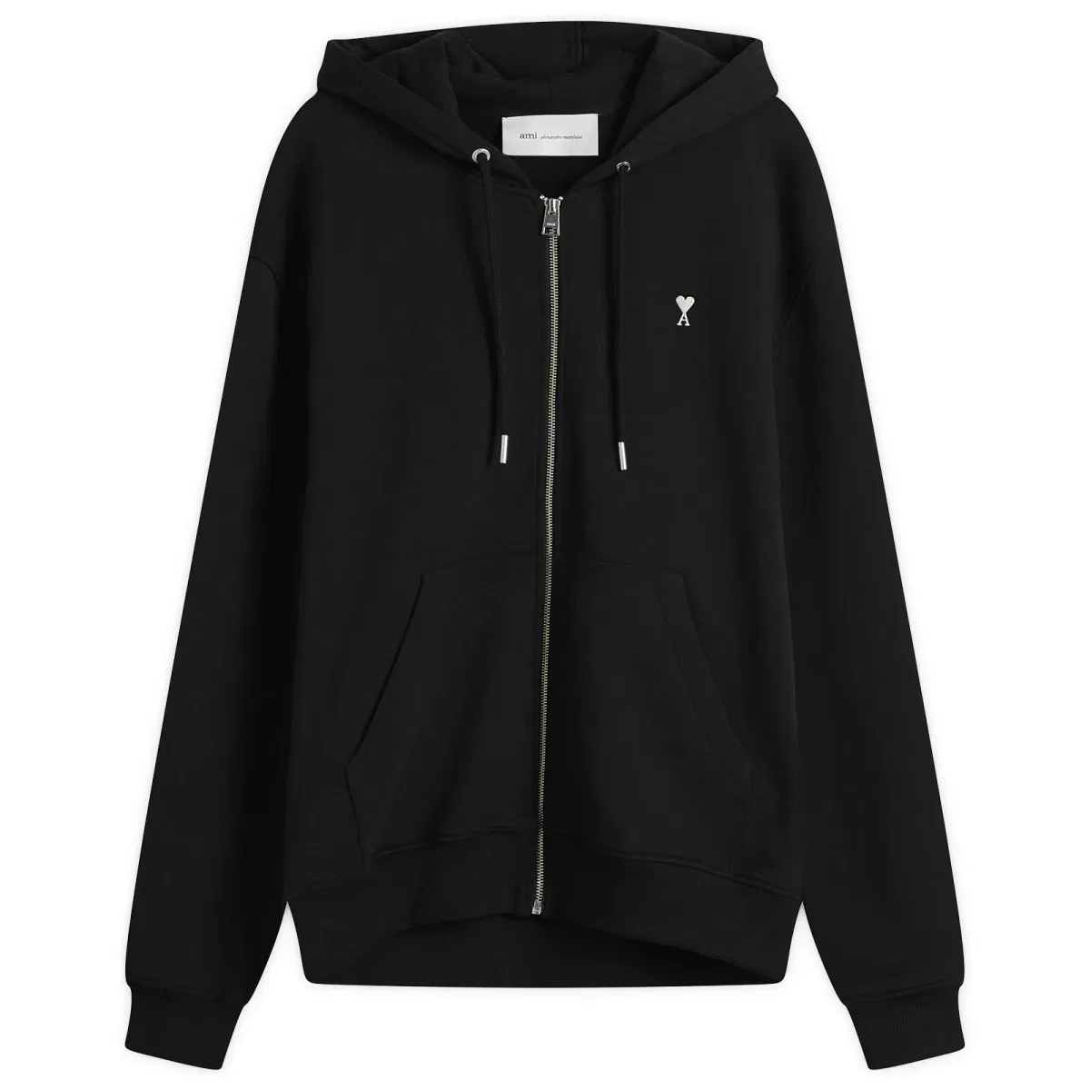 Худи с контрастной отделкой Contrasted ami de coeur Ami Paris, Noir/Blanc Creme