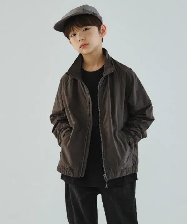 Ветровка с высоким воротником, Musinsa Standard Kids, Gunmetal