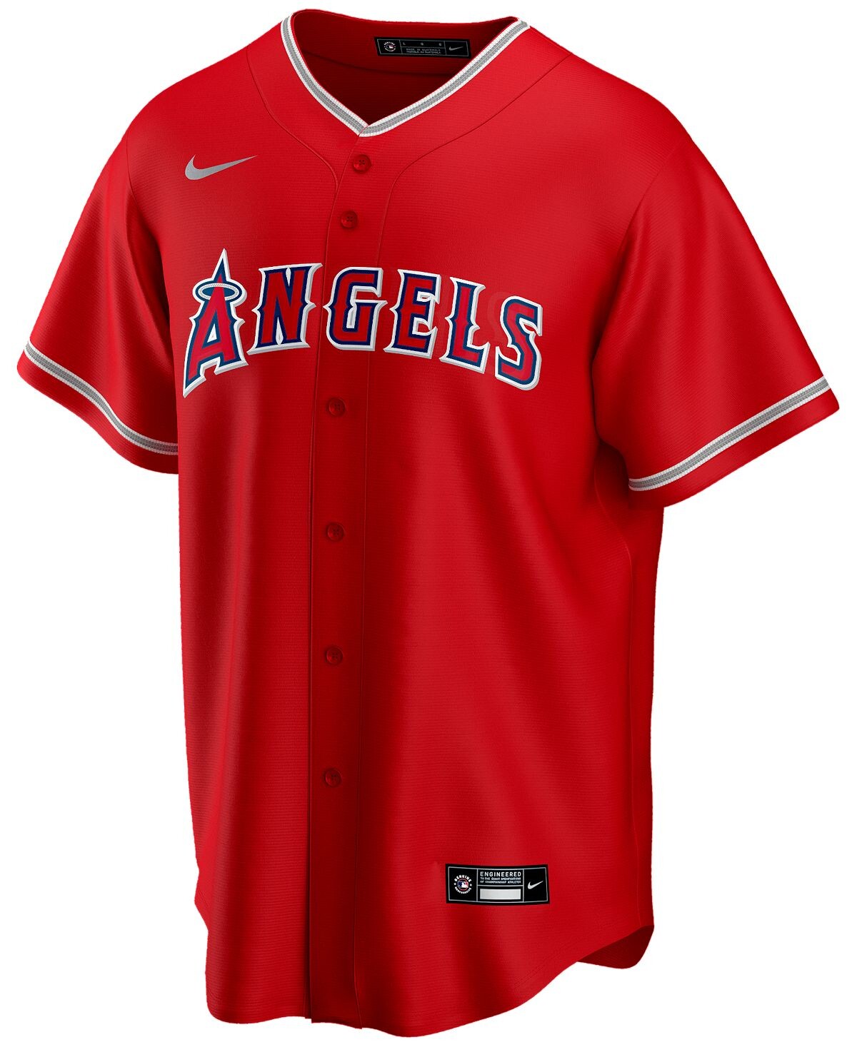 

Мужская официальная пустая копия джерси los angeles angels Nike, красный