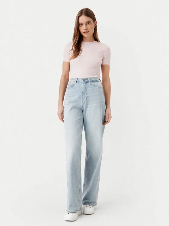 Топ slim fit Calvin Klein, розовый — фото 2