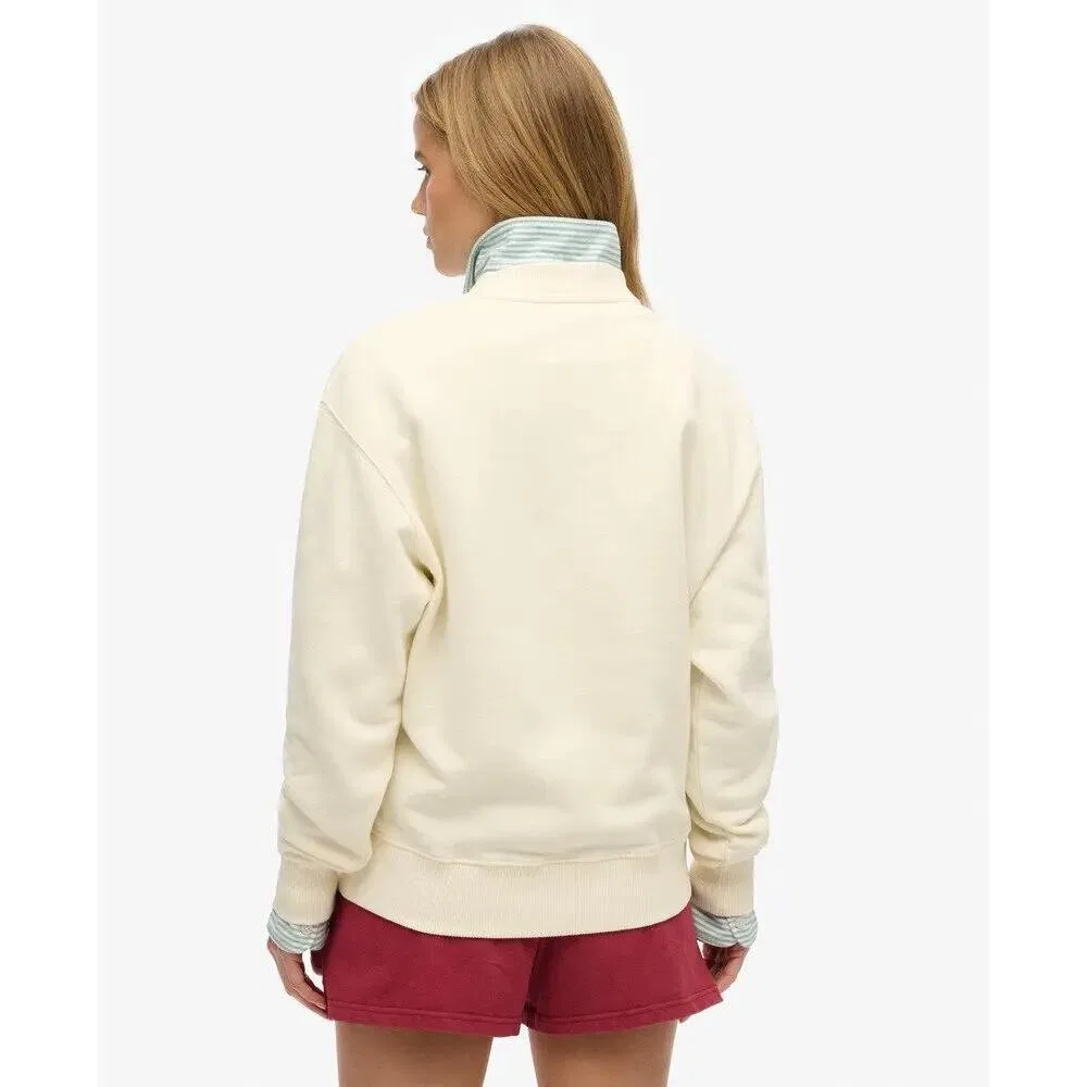 Женский свободный свитшот с принтом Souvenir Superdry, Beige / Cremefarben — фото 4