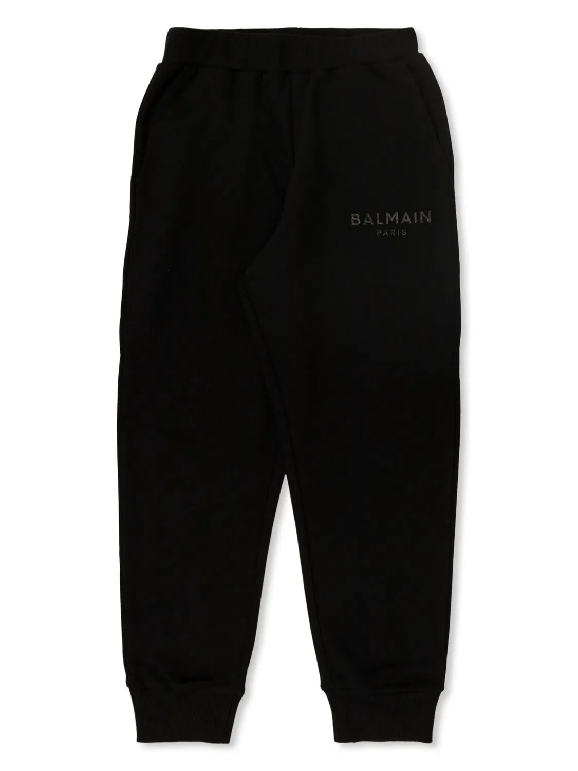 Брюки для тренировок с логотипом Balmain, черный