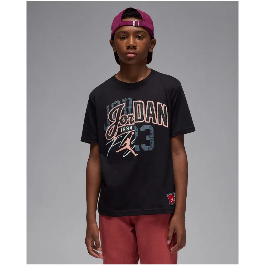 Детская футболка с длинным рукавом Jordan Varsity Split Nike, Черный