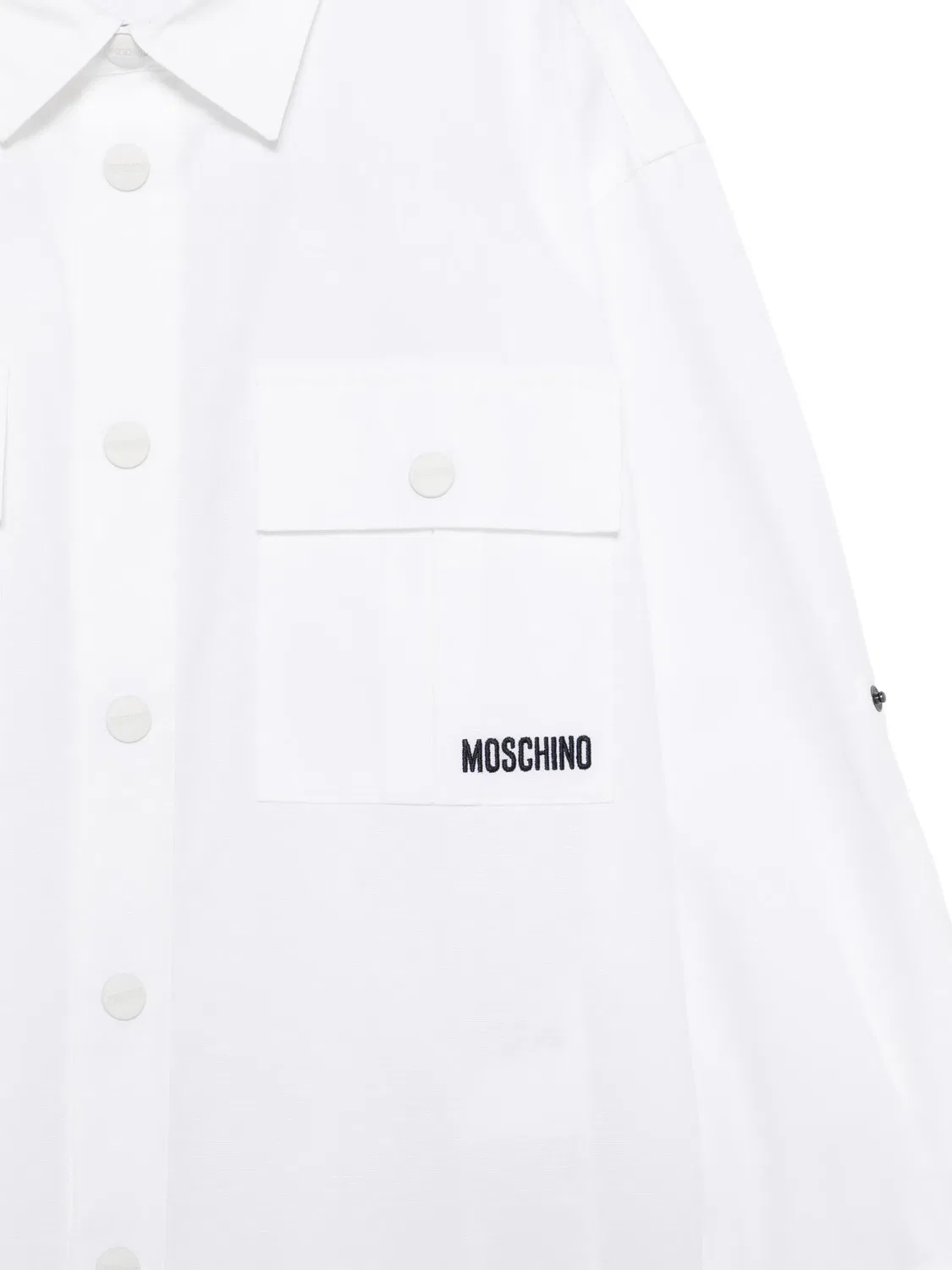 Рубашка с застежкой на пуговицы Moschino, белый — фото 2