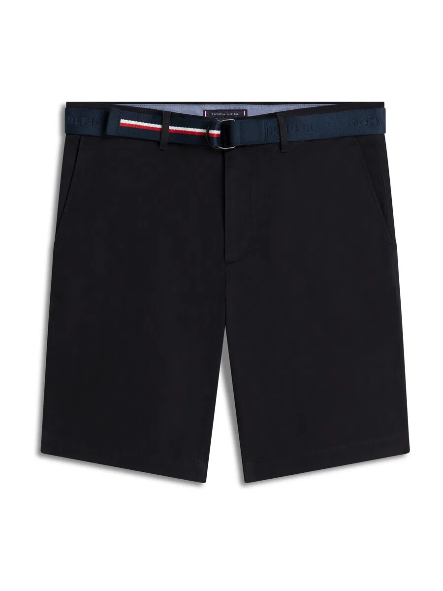 Шорты-чиносы TOMMY HILFIGER Regular 'Denton Ess' черного цвета