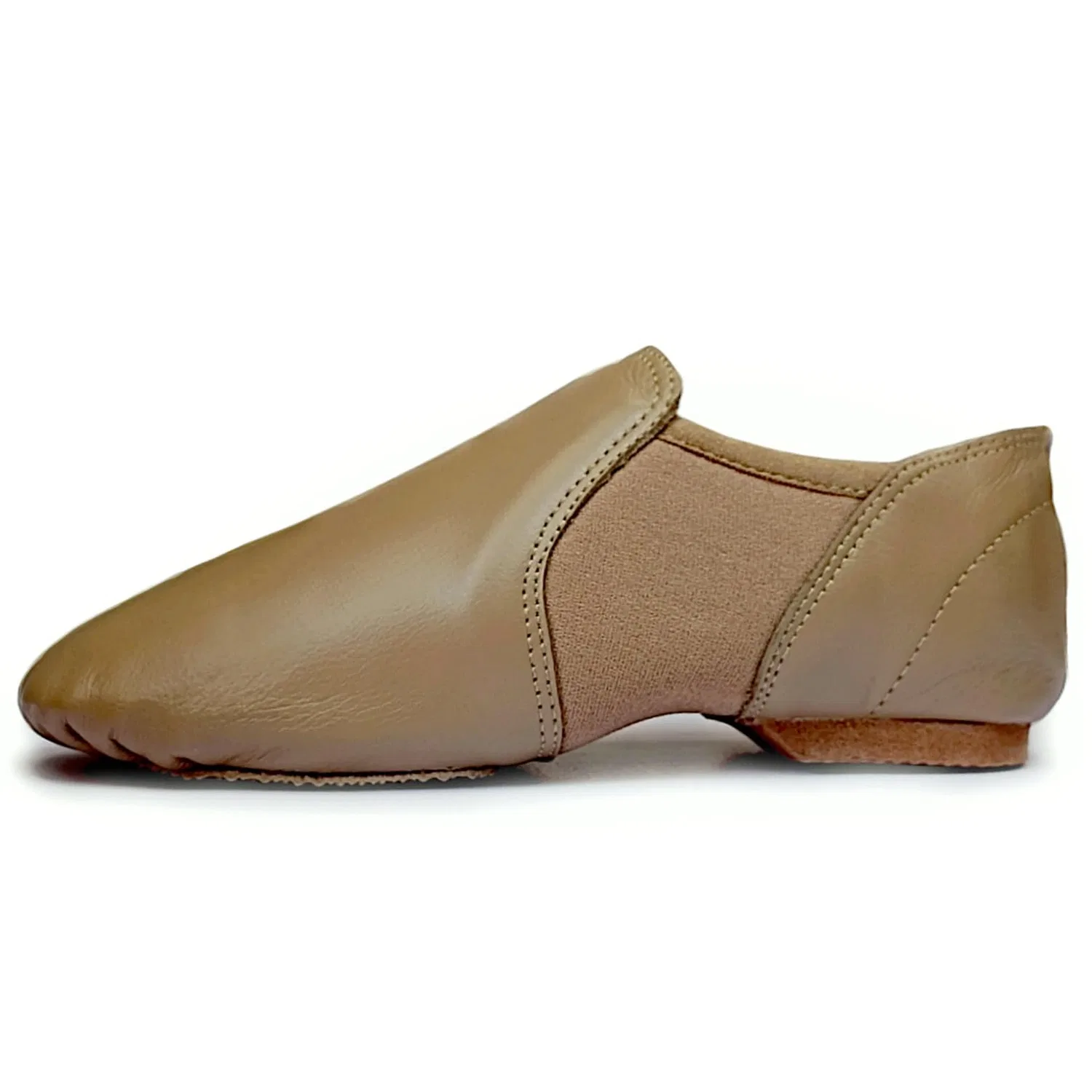 Детские джазовые туфли для девочек с закрытым носком Np2-fish-tan TOROMAX, Light Brown