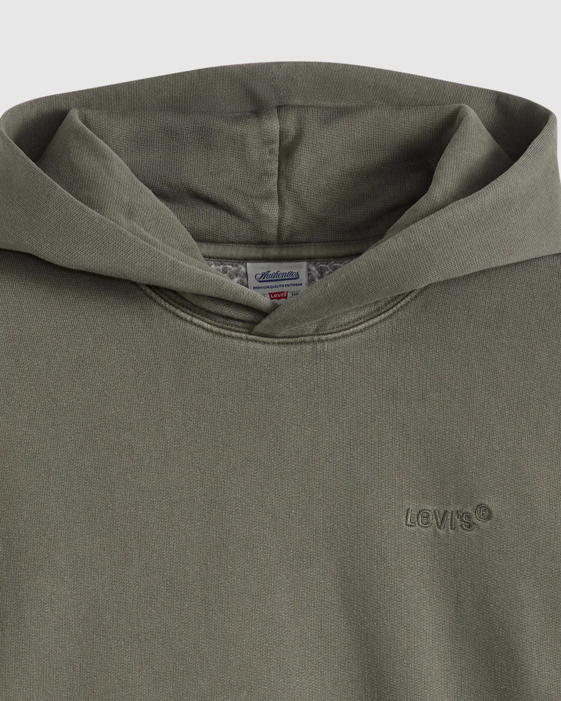 Худи Levi's Authentic Garment Dye, зеленый — фото 2
