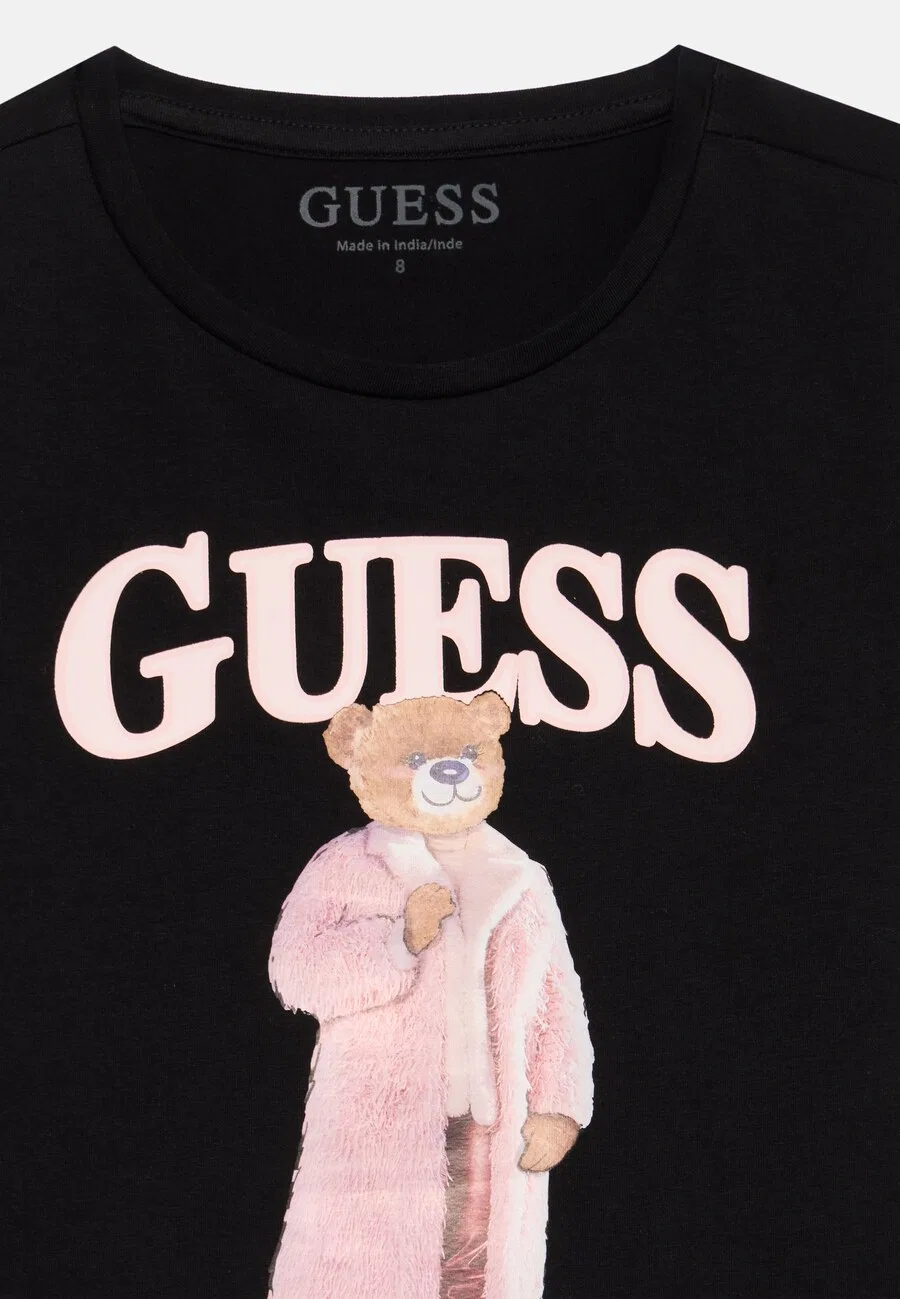 Топ GUESS черного цвета — фото 4
