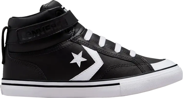 Кроссовки Pro Blaze Strap Leather High GS 'Black White', черный