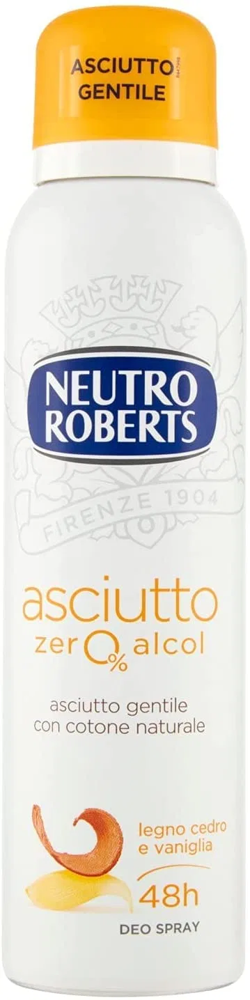 Дезодорант аэрозольный Neutro Roberts Dry, 150 мл, аромат Кедр и Ваниль