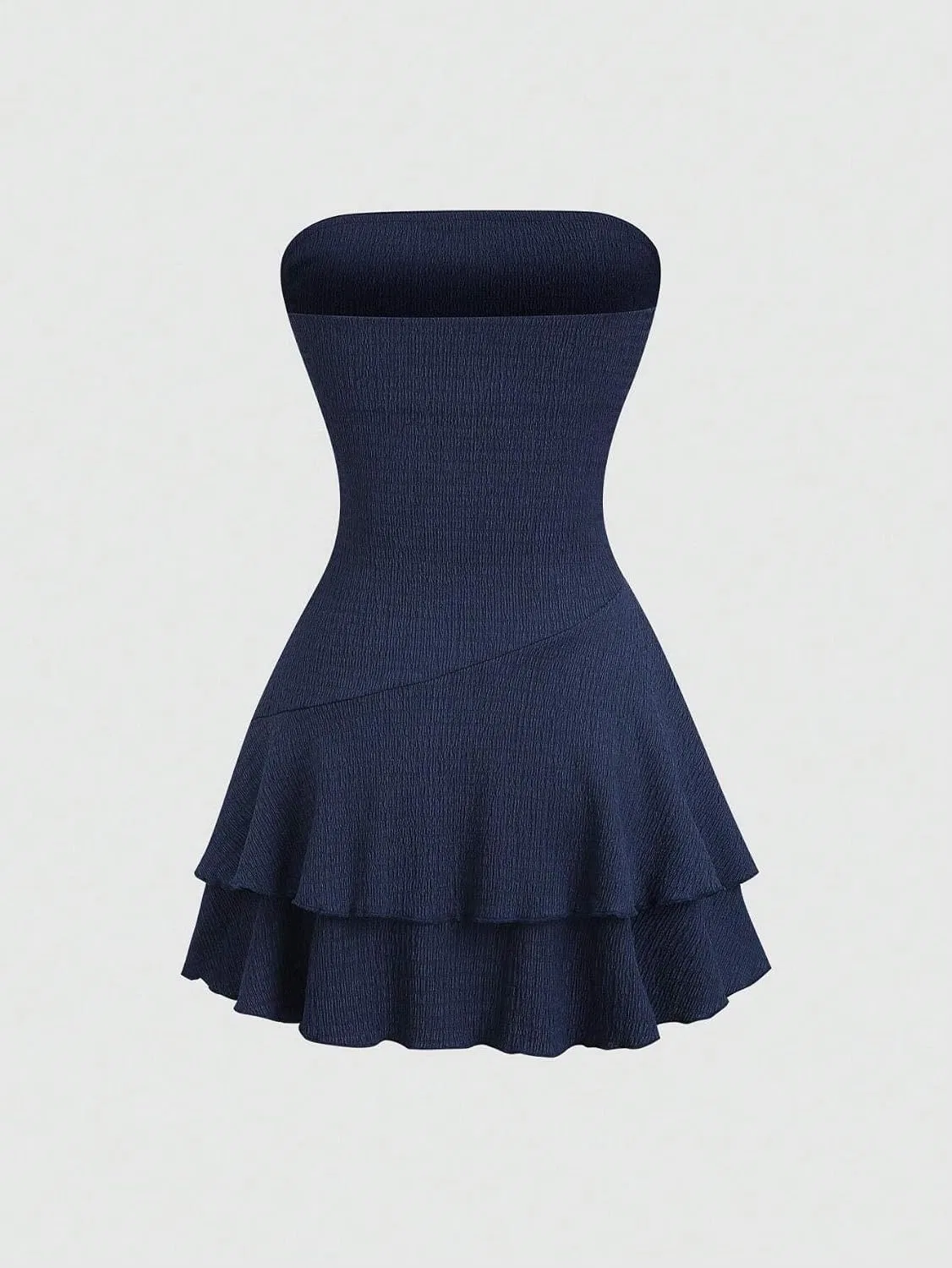 Женское повседневное мини-платье A-силуэта CIVOUX, Navy Blue — фото 3