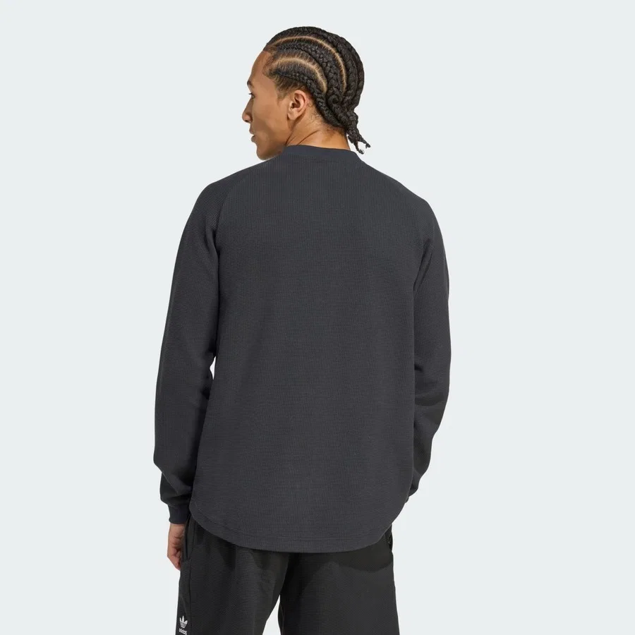 Футболка свободного кроя с принтом Trefoil Essentials Tee adidas, Черный — фото 2